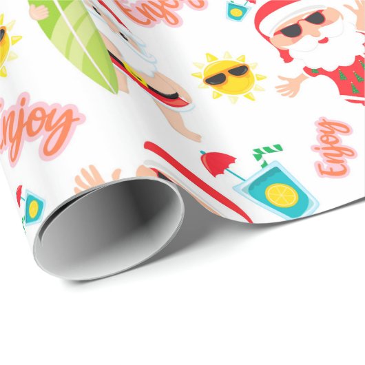 Weihnachten im Juli Geschenkpapier (Rolleneckpunkt)