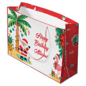 Weihnachten im Juli Geschentüte Große Geschenktüte (Rückseite Schrägansicht)
