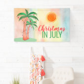 Weihnachten im Juli GRILLEN Party Palm Trees Banne Banner (Insitu)