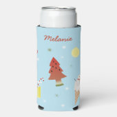 Weihnachten im Juli GRILLEN Party Personalisiert Selters Dosenkühler (Seltzer Vorderseite)