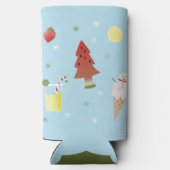 Weihnachten im Juli GRILLEN Party Personalisiert Selters Dosenkühler (Rückseite)