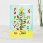 Weihnachten im Juli Grußkarte Dankeskarte (Vorderseite)