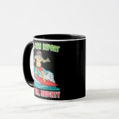 Weihnachten im Juli Halbjahr Bericht Tasse (Vorderseite Links)