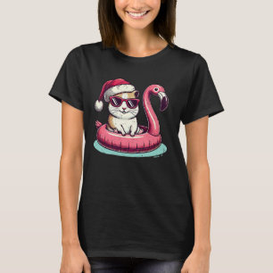 Weihnachten im Juli Hamster Santa Flamingo Flo T-Shirt