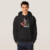 Weihnachten im Juli Hawaiian Santa Floatie Sommer Hoodie (Vorne ganz)