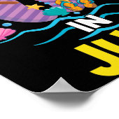 Weihnachten im Juli Hawaiianische Familie Sommerur Poster (Ecke)