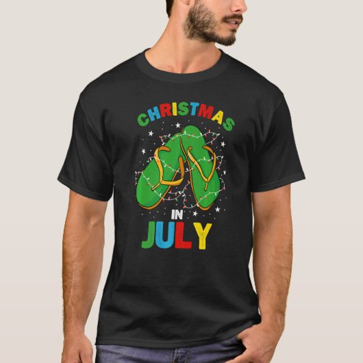 Weihnachten im Juli Hawaiianische Familie Sommerur T-Shirt (Vorderseite)