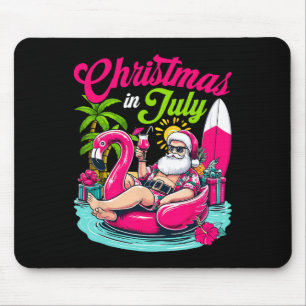 Weihnachten im Juli Hawaiianischer Weihnachtsmann Mousepad