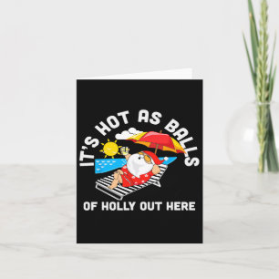 Weihnachten im Juli Heiß als Holly Santa Beach Sce Karte