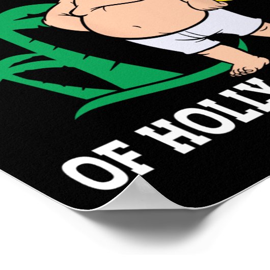 Weihnachten im Juli Heiß als Weihnachtsfest Party Poster (Ecke)