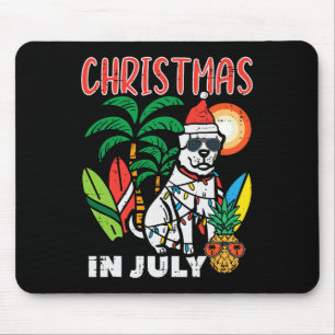 Weihnachten im Juli Hunde Liebhaber Strand Xmas So Mousepad