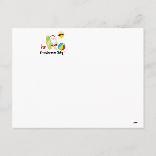 Weihnachten im Juli im Pool (Rückseite)