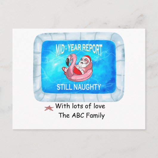 Weihnachten im Juli im Pool (Vorderseite)