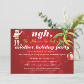 Weihnachten im Juli im Santa Beer Beach Party Einladung (Stehend Vorderseite)