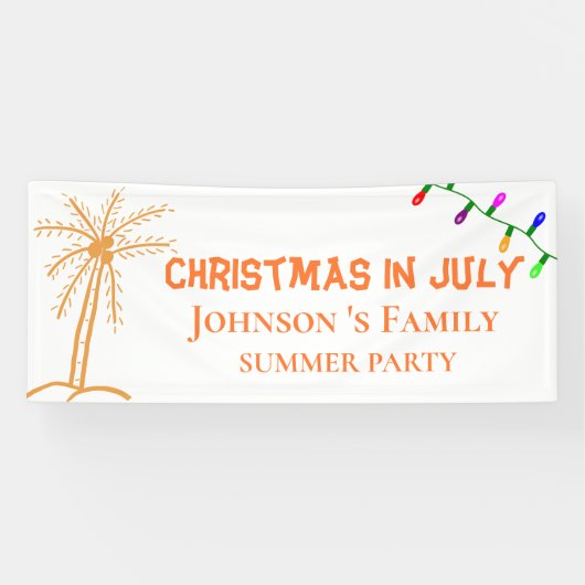 Weihnachten im Juli im Sommer Party   Banner (Horizontal)