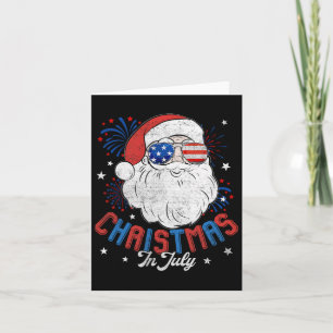 Weihnachten im Juli in Santa Beac Karte