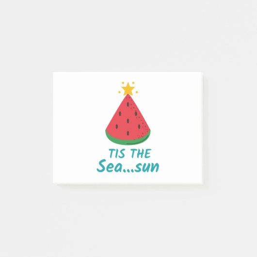 WEIHNACHTEN IM JULI IST DIE SAISON POST-IT KLEBEZETTEL (Vorderseite)