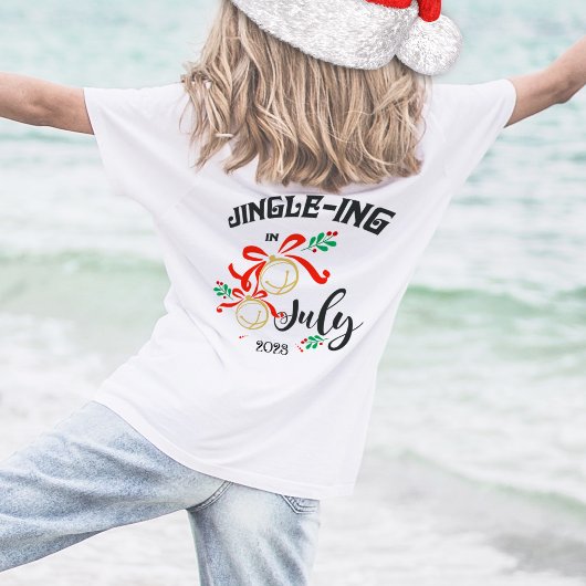 Weihnachten im Juli Jingle-ing im Juli Jingle Bell T-Shirt