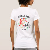 Weihnachten im Juli Jingle-ing im Juli Jingle Bell T-Shirt (Rückseite)
