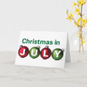 Weihnachten im Juli Karte (Gelbe Blume)