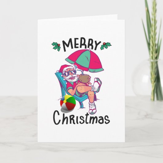 Weihnachten im Juli Karte (Vorderseite)