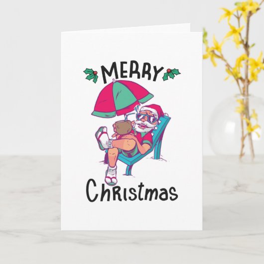 Weihnachten im Juli Karte (Gelbe Blume)