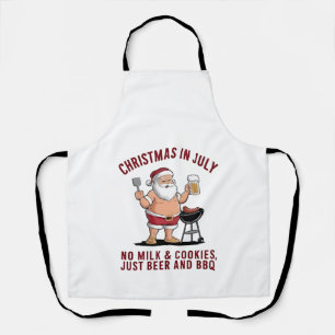 Weihnachten im Juli: Keine Milch, keine Kekse, nur Schürze