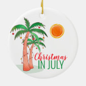 Weihnachten im Juli Keramik Ornament (Hinten)