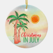 Weihnachten im Juli Keramik Ornament (Vorne)