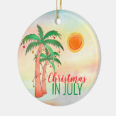Weihnachten im Juli Keramik Ornament (Links)