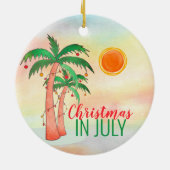 Weihnachten im Juli Keramik Ornament (Hinten)