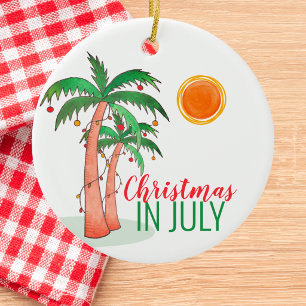 Weihnachten im Juli Keramik-Ornament Keramik Ornament