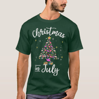 Weihnachten im Juli Lasst uns die Weihnachtsbaumfl T-Shirt
