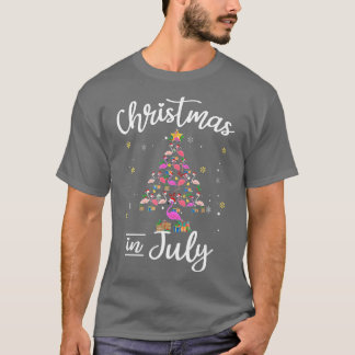 Weihnachten im Juli Lasst uns die Weihnachtsbaumfl T-Shirt