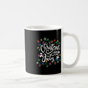 Weihnachten im Juli Lichter Lustiger Sommer Xmas M Kaffeetasse