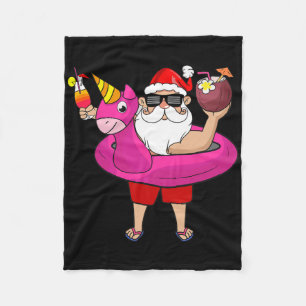 Weihnachten im Juli Lustige Party Hawaiian Sommer Fleecedecke