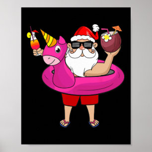 Weihnachten im Juli Lustige Party Hawaiianischer S Poster