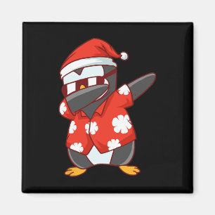 Weihnachten im Juli Lustiger Dabbing Pinguin Magnet