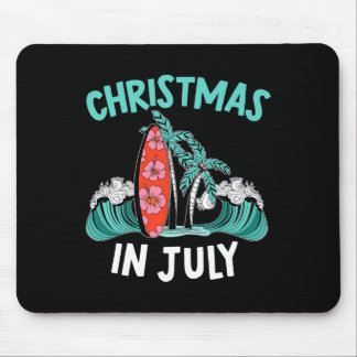 Weihnachten im Juli Lustiger Sommerurlaub Tropisch Mousepad