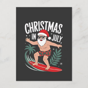Weihnachten im Juli Lustiger Surfing Santa Urlaub