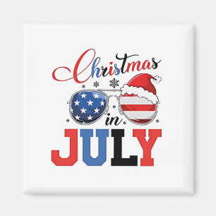 Weihnachten im Juli Lustiger Weihnachtsmann Xmas 4 Magnet