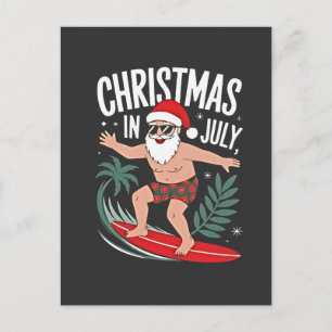 Weihnachten im Juli Lustiges Weihnachten Weihnacht Ankündigungspostkarte