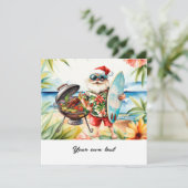 Weihnachten im Juli mit dem Weihnachtsmann am Stra (Stehend Vorderseite)