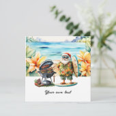 Weihnachten im Juli mit dem Weihnachtsmann am Stra (Stehend Vorderseite)