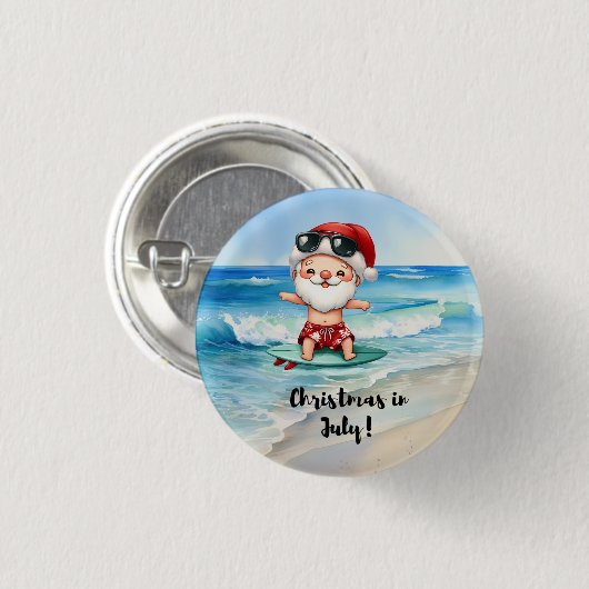 Weihnachten im Juli mit dem Weihnachtsmann am Stra Button (Vorne & Hinten)