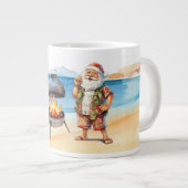 Weihnachten im Juli mit dem Weihnachtsmann am Stra Jumbo-Tasse (Vorderseite Rechts)