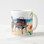 Weihnachten im Juli mit dem Weihnachtsmann am Stra Jumbo-Tasse (Vorderseite Rechts)