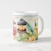 Weihnachten im Juli mit dem Weihnachtsmann am Stra Jumbo-Tasse (Vorderseite Rechts)