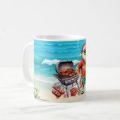 Weihnachten im Juli mit dem Weihnachtsmann am Stra Kaffeetasse (Vorderseite Links)