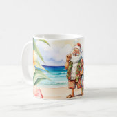 Weihnachten im Juli mit dem Weihnachtsmann am Stra Kaffeetasse (Vorderseite Links)